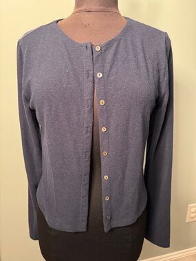 Velvet by Graham & Spencer Navy Blue Violette Cardigan